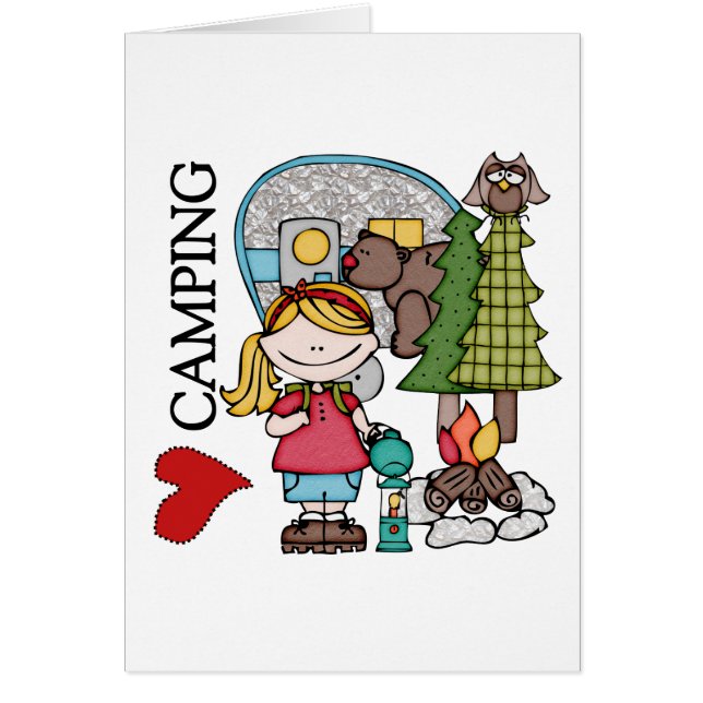 Camping d'amour de la fille I de cheveux blonds (Devant)