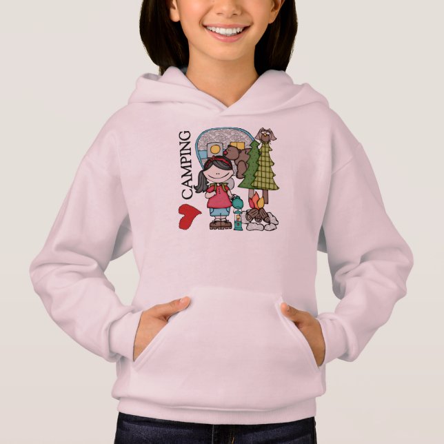 Camping d'amour de la fille I de cheveux noirs (Devant)