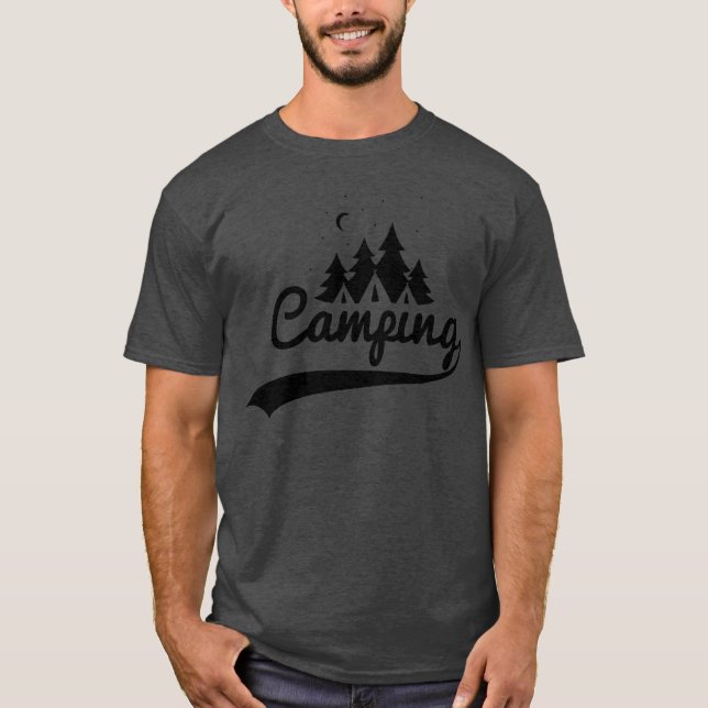 Camping Deluxe Freunde T-Shirt (Vorderseite)
