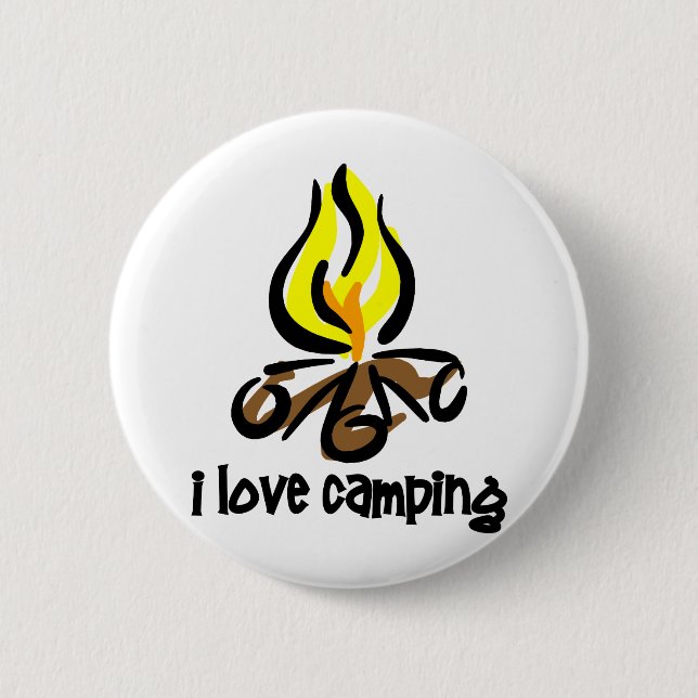 Camping der Liebe I Button (Vorderseite)