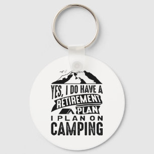 Camping des Rentenplans Schlüsselanhänger