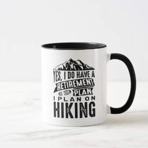 Camping des Rentenplans Tasse