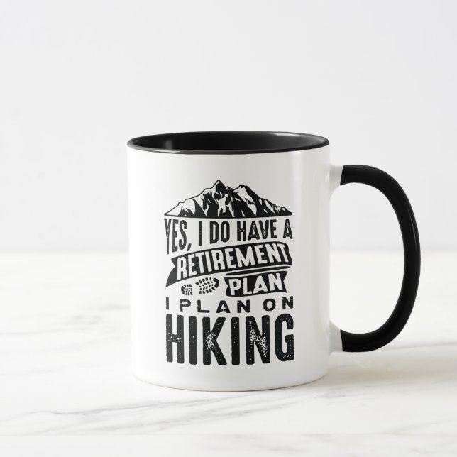 Camping des Rentenplans Tasse (Rechts)