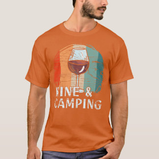 Camping Drinken Wein 5 T-Shirt