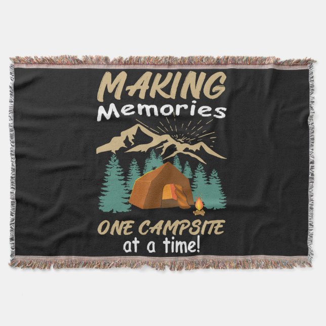 CAMPING Erinnerungen Decke (Vorderseite)
