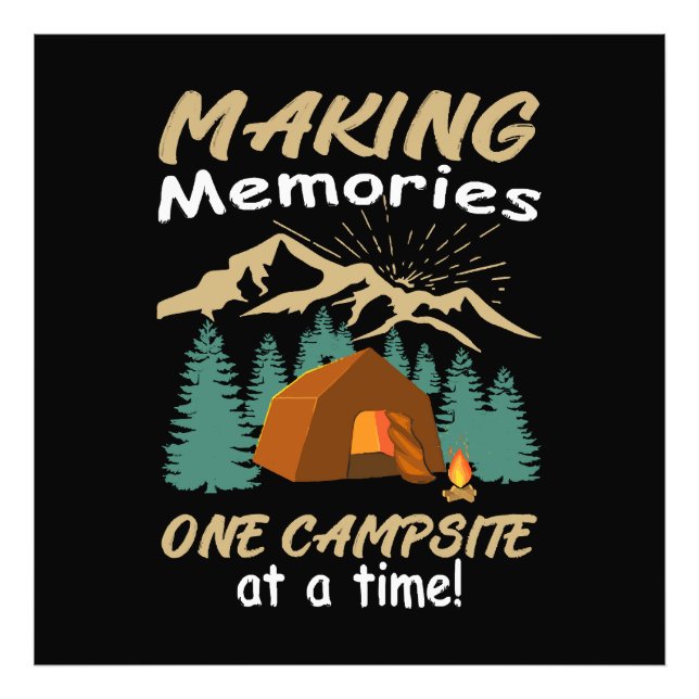 CAMPING Erinnerungen Fotodruck (Vorne)