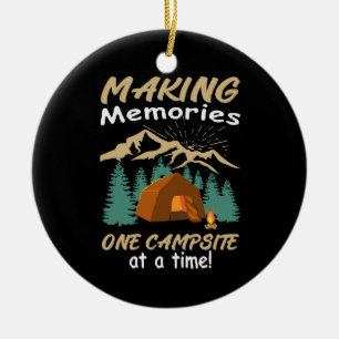 CAMPING Erinnerungen schaffen Keramik Ornament