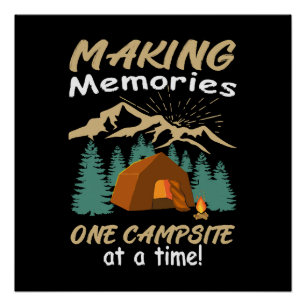 CAMPING Erinnerungen schaffen Poster