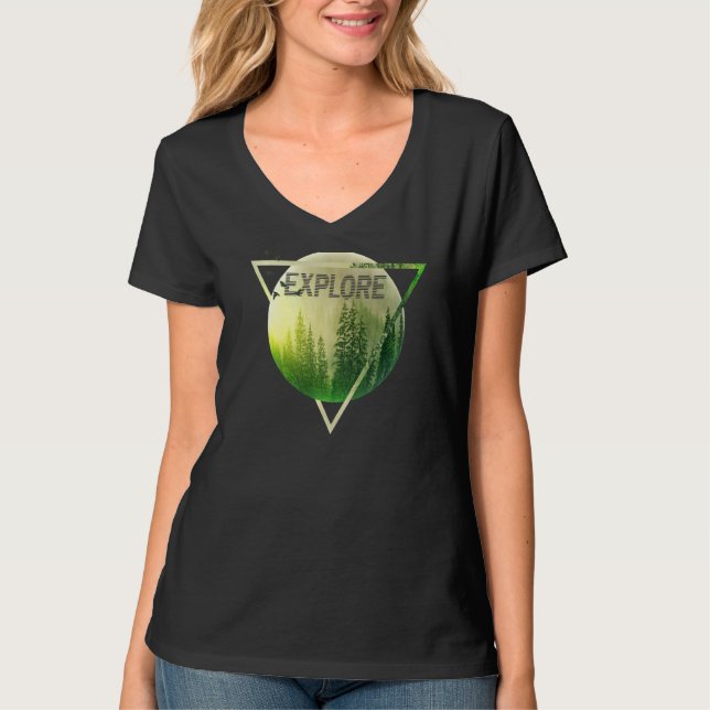 Camping erkunden T-Shirt (Vorderseite)