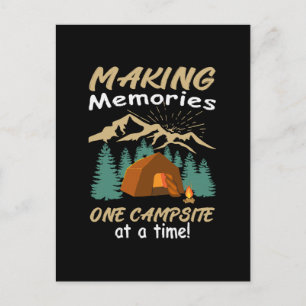 CAMPING Erstellen von Erinnerungen Postkarte