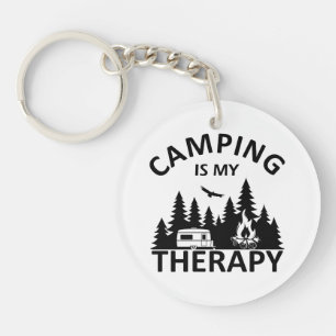Camping est ma thérapie drôle slogan de camper