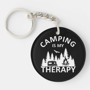 Camping est ma thérapie drôle slogan de camper