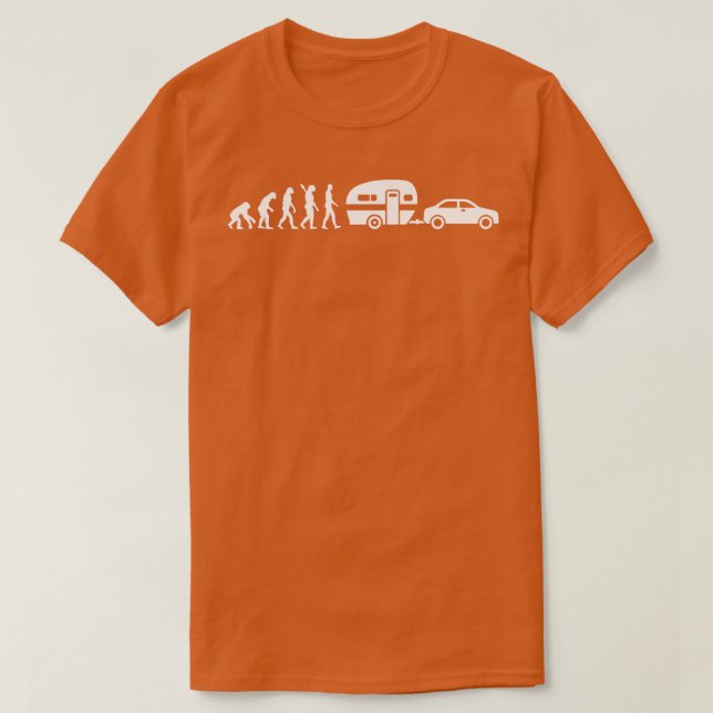 Camping Evolution T-Shirt (Design vorne)