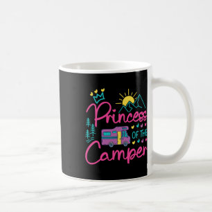 Camping-Familien-Mädchen Campervan-Motorhome-Prinz Kaffeetasse
