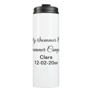 Camping Familienurlaub benutzerdefinierte Name Dat Thermosbecher