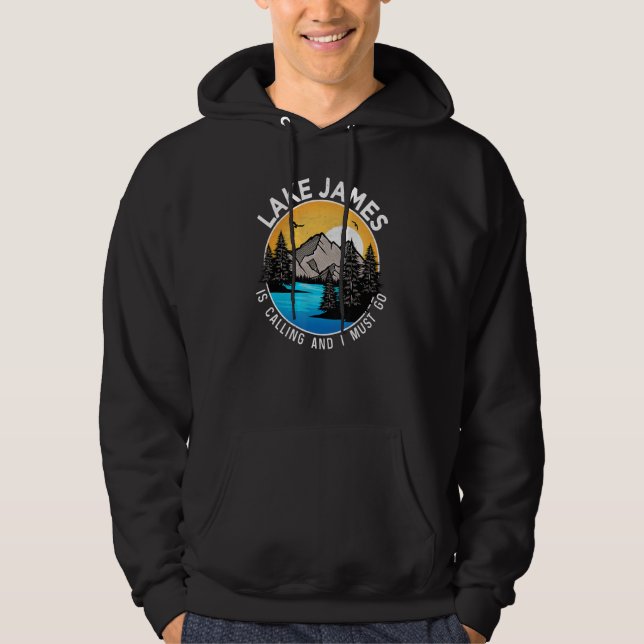 Camping Fischen Hoodie (Vorderseite)