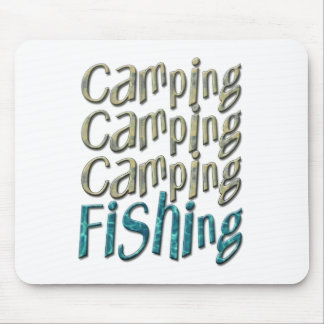 Camping Fischen Mousepad