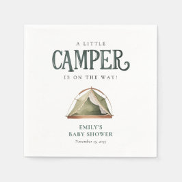 Camping Forest Watercolor Kinderdusche Serviette