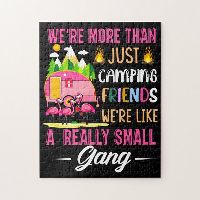 Camping-Freunde sind wie eine kleine Gang (Vertikal)