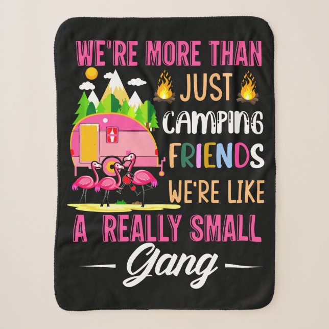 Camping-Freunde sind wie eine kleine Gang Sherpadecke (Vorderseite)
