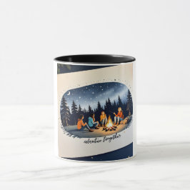 Camping Friends under Starry Sky Tasse