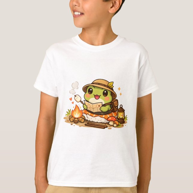 Camping Frog Explorer T-Shirt (Vorderseite)