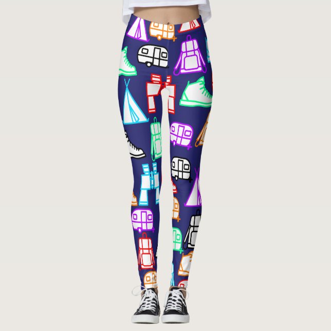 Camping Fun Leggings (Vorderseite)