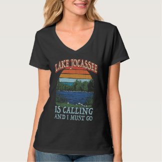 Camping für Fischerboote Retro Seeblick J T-Shirt