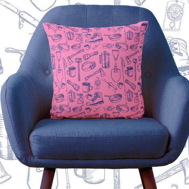 Camping Gear Muster Kissen (Von Creator hochgeladen)