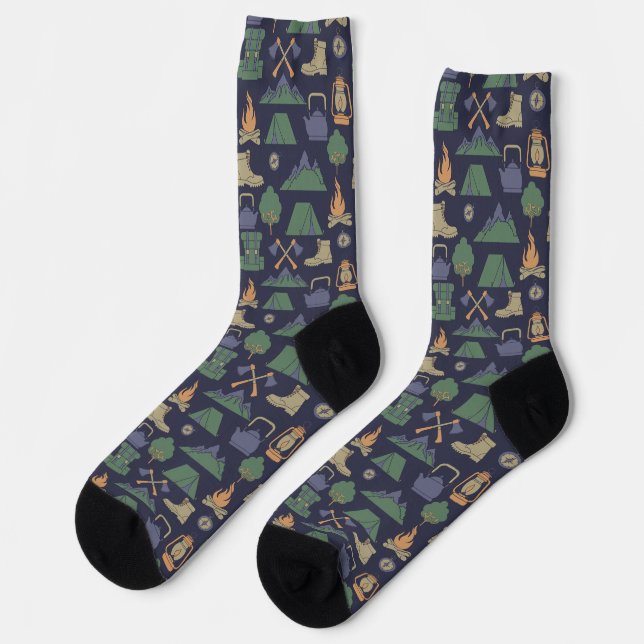 Camping Gear und Supplier Campers Navy Blue Socken (Linkes Detail)