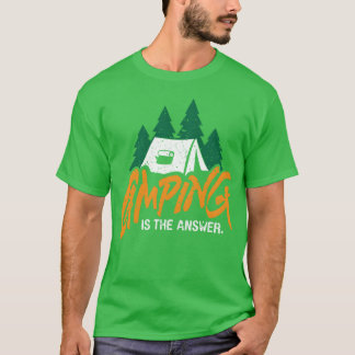 Camping-Geschenk im Vintage-Stil für Mädchen oder  T-Shirt