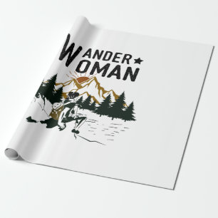 Camping-Geschenk Wander Frau Geburtstag Geschenkpapier