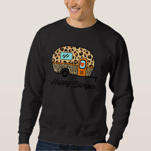 Camping-Glück Sommer-Camp Camping Leopard  Glampin Sweatshirt