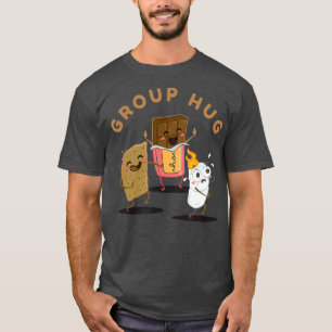 Camping Group Umarmung Smores Marshmallow und Funn T-Shirt