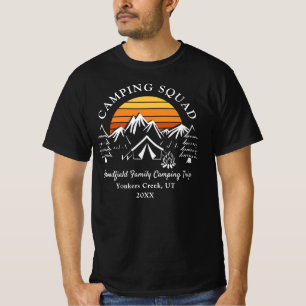 Camping-Gruppe Moderne Familie Passend für Väter T-Shirt