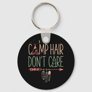 Camping-Haar, mir egal, lustiges Camping, Outdoor- Schlüsselanhänger