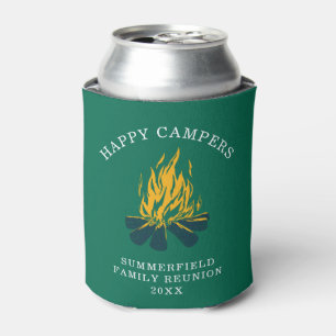 Camping Happy Campers Familienurlaub Custom Dosenkühler