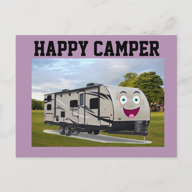 Camping Happy Retirement in the RV von Funnycoomb Postkarte (Vorderseite)