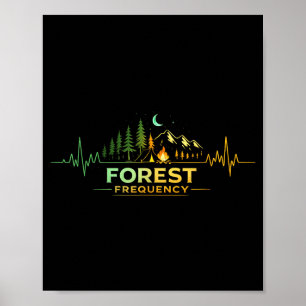 Camping Herzschlag Natur Camper Camp Freiluft Poster