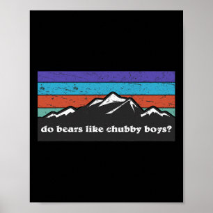 Camping Hiking Outdoor Mountain, Mögen Bären Chu Poster