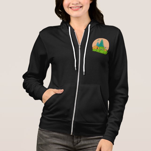 Camping Hoodie (Vorderseite)