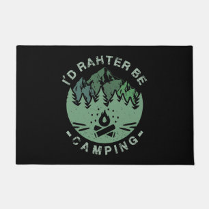 Camping - Ich würde eher Camping sein Fußmatte