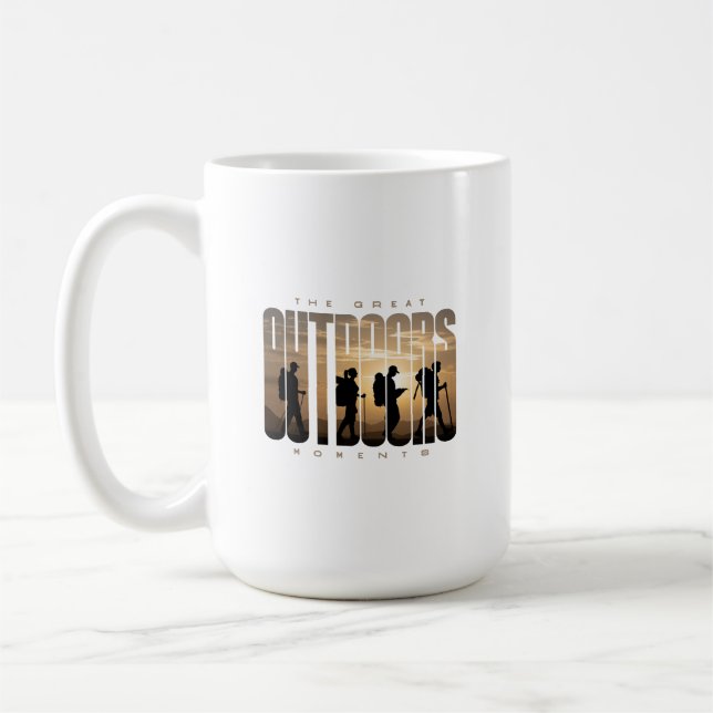 Camping im Freien | Klassische Tasse 15# (Links)