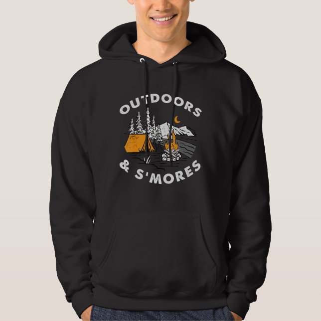 Camping im Freien und Smores Hoodie (Vorderseite)