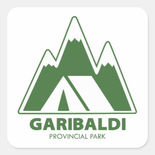 Camping im Garibaldi Provincial Park Quadratischer Aufkleber