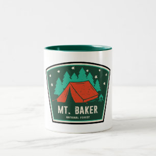 Camping im Mt. Baker National Forest Zweifarbige Tasse