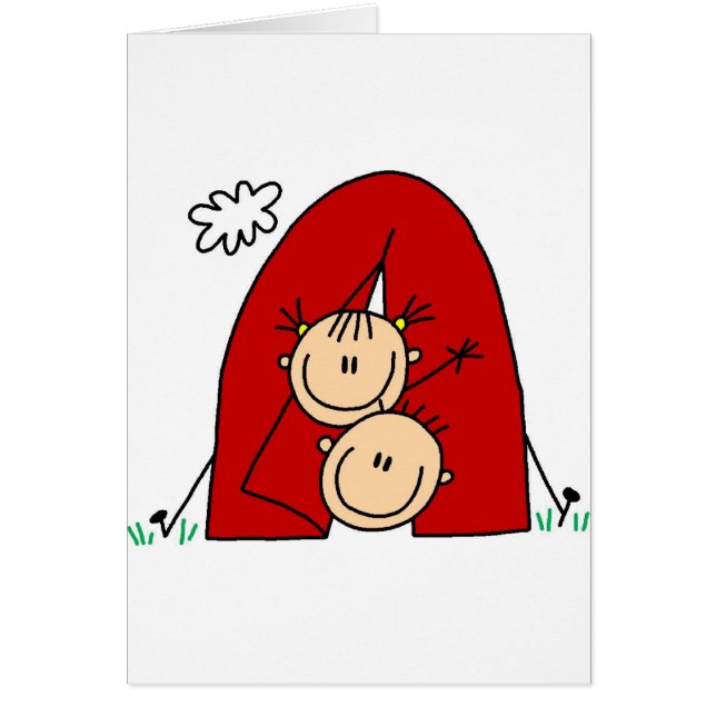 Camping in der Zelt-Karte (Vorne)