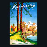 Camping in Kandersteg, Schweiz Poster<br><div class="desc">Kandersteg ist ein Bergdorf im Berner Oberland in der Schweiz.</div>