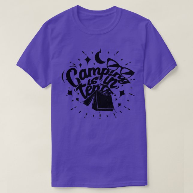 Camping in Zehntel 5 T-Shirt (Design vorne)
