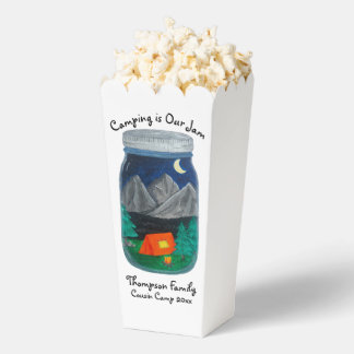 Camping is Our Jam Tent and Mountains in Jar Geschenkschachtel